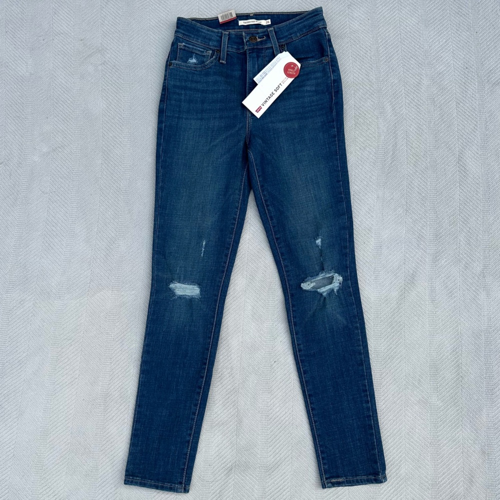 Levi’s vintage soft high rise skinny ankle jeans